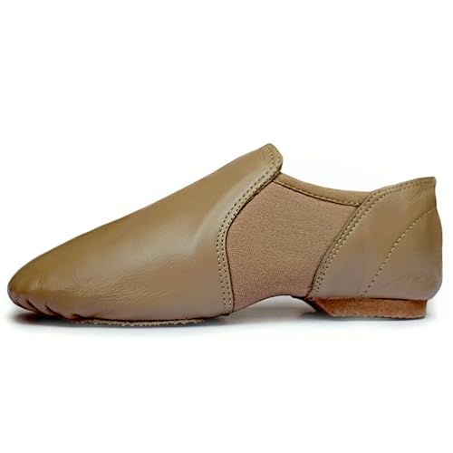 Jazz Slip-on Dance Shoes, Size 3 UK, Tan