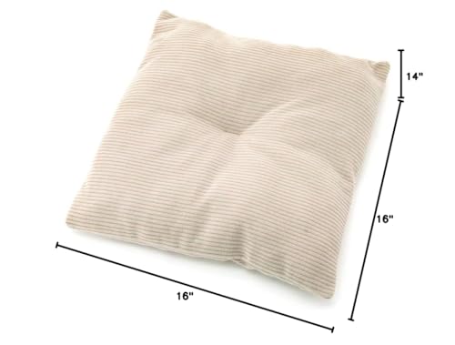 Image of Best Pet Supplies Cat Bed for Indoor Cat, Domed Tent House with Removable Pillow, Covered Cat Cave for Small Dog, Puppies and All Breeds of Cats - Corduroy Beige, 16 x 16 x H:14 inch