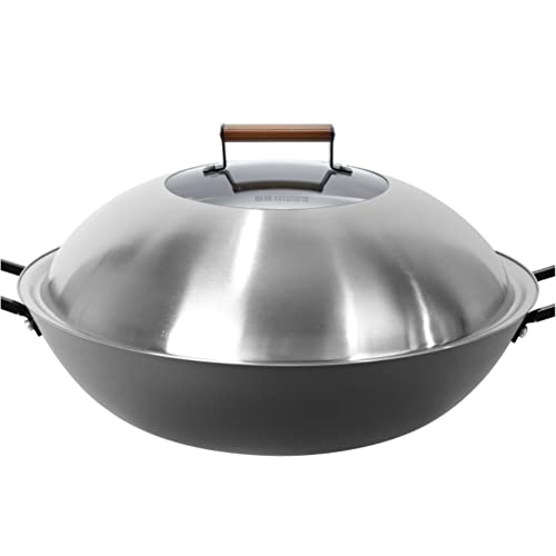Hivelane Wok de Hierro Fundido 40 cm miniatura 2