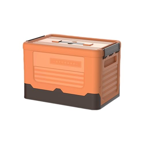 Iuhtrb Caja de almacenamiento plegable con tapa, fácil de almacenar y transportar, caja plegable que ahorra espacio, organizadores de ropa y artículos diversos, almacenamiento esencial para el hogar