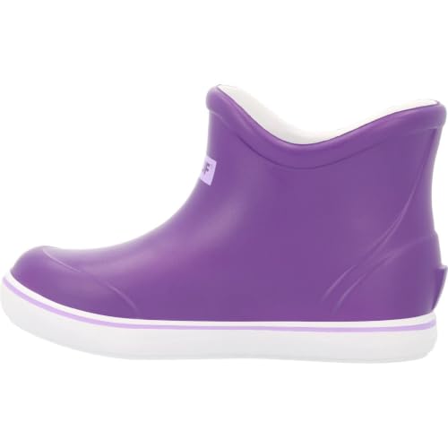 Image of XTRATUF TUFS Kids Ankle Deck Boot - Lightweight, 100% Waterproof Rubber Footwear for Boys & Girls - Non-Marking, Slip-Resistant Outsole
