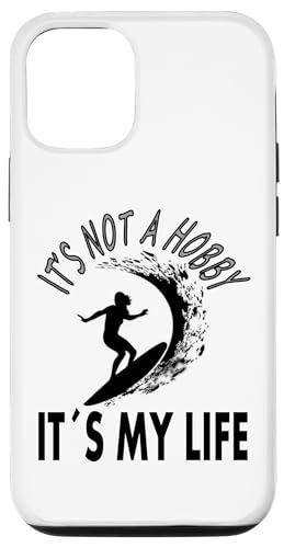 Carcasa para iPhone 14 Pro Camiseta surfista, surfista, tabla de surf, idea de regalo