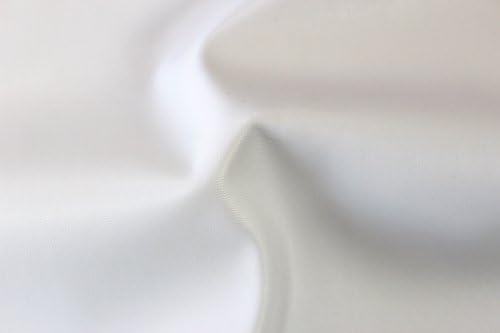 2-Way Stretch White Faux Leather Fabric By The Yard by Shavali Fabric