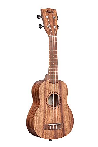 Kala KA-TEAK-S – Ukulélé Soprano Teak - Les Beatles, Paul McCartney, John Lennon, RIngo Starr, George Harrison Kala KA-TEAK-S - Ukulélé Soprano Teak