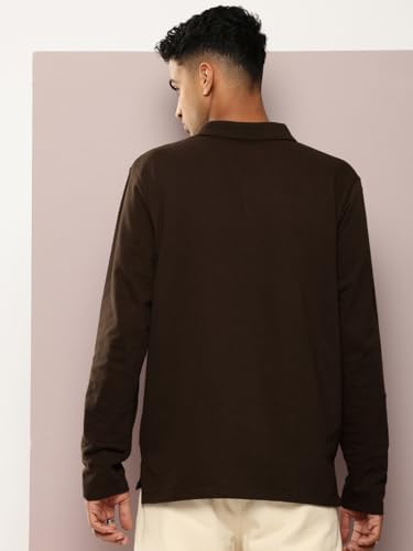 Image of Dillinger Men Oversized Long Sleeve Polo Tshirt