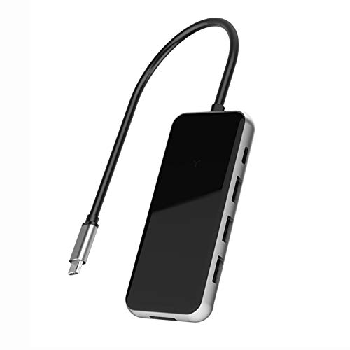 Typ C Zu HDMI Hub 5 In 1 PD Laden 3 USB 3.0 Ports Adapter Dock Für PC Laptop Schwarz