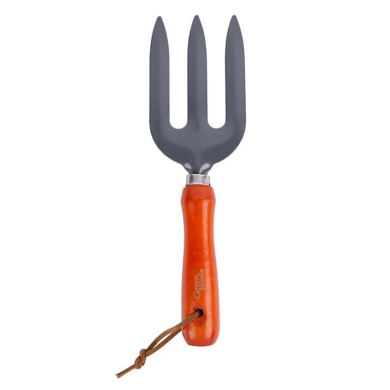 Dunnet Tools Garden Hand Trowel & Weeder with Wooden Handle – Carbon Steel Gardening Tool for Planting, Transplanting, Weeding & Soil Cultivation – Durable Garden Fork & Trowel Set for Allotments