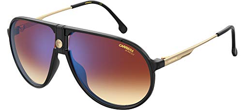 Carrera Herrenbrille, Schwarz/Braun schattiert, 63
