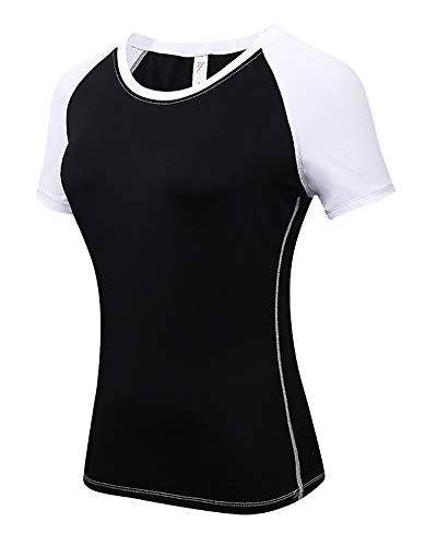 Damkompressionströja funktionskläder baslager kortärmad sport fitness t-shirt