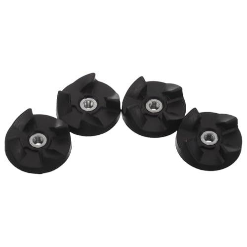 Healeved Kit de 4 Acoplamientos de Goma para Licuadora, Repuestos de Transmisión de Motor, Color Negro, Compatibles Modelos Estándar, Reducción de Vibración y Ruido para Uso en Cocina