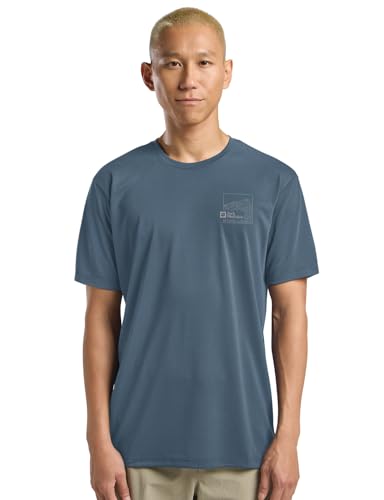 T-shirt Jack Wolfskin Vonnan de randonnée et de voyage pour homme actif