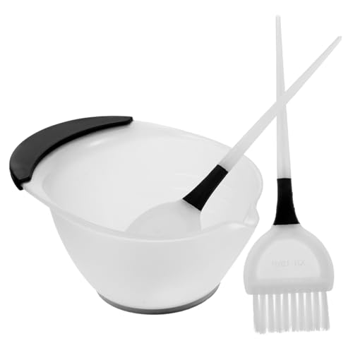 Veemoon Ciotola Per Tintura Capelli Spazzola Strumenti Per Colore Capelli Da Salone Ciotola Per Tinture Bianco Accessori Per Parrucchieri e Uso Personale