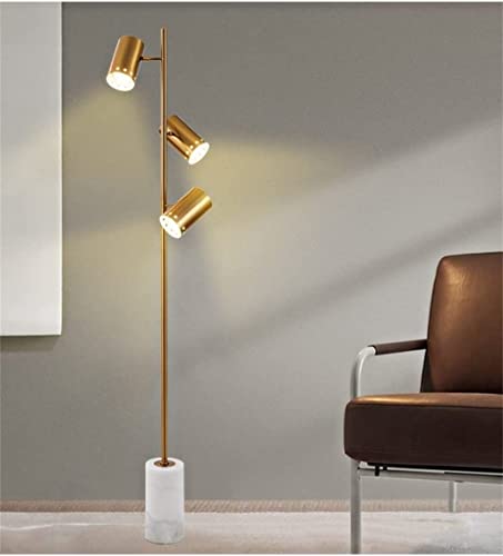 Lámpara de pie elegante con base de mármol para iluminar salones y dormitorios modernos 3