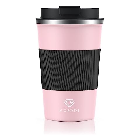 CS COSDDI Insulated Travel Mug with Lid Cover