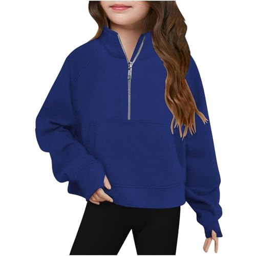 Cropped Hoodies for Teen Girls Preppy Half Zip up Pullover Sweatshirt Long Sleeve Hoodie Boys Zip Cardigan3