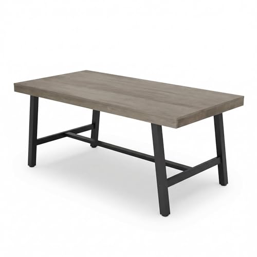 Chic Muse 71" Industrial Dining Table for 6-8 People, Rectangular