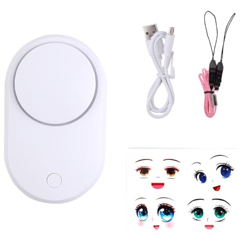Abanico de pestañas con 3 velocidades de viento, secador de pestañas pequeño recargable eléctrico para mujer