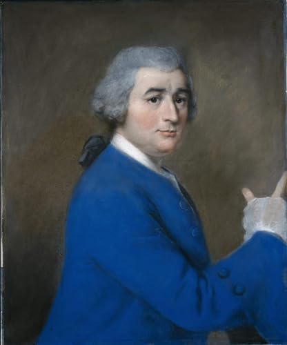 Affiche David Garrick Liotard habiller grand mur vide toile portrait salon moderne 60x90