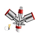 Generic 洗濯機排水ホース 三方分岐 排水コネクター コンパクト設計 T字継手 PP製 耐摩耗性 床排水 誰でも簡単取り付け 防臭・防虫効果 多機能排水ツール 排水口 下水道アダプター 浴室 洗面所 キッチンに適用, Style B