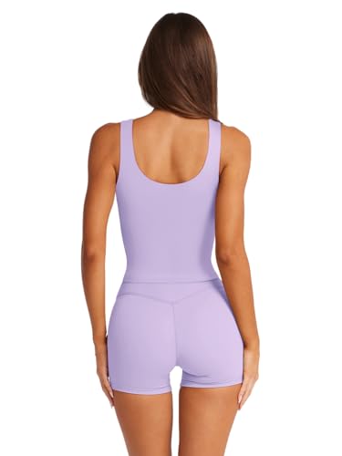Image of LASLULU Womens Sport Bras Long Line Workout Yoga Gym Athletic Tops Clothes Shirts Camisole Padded Crop Tank Tops
