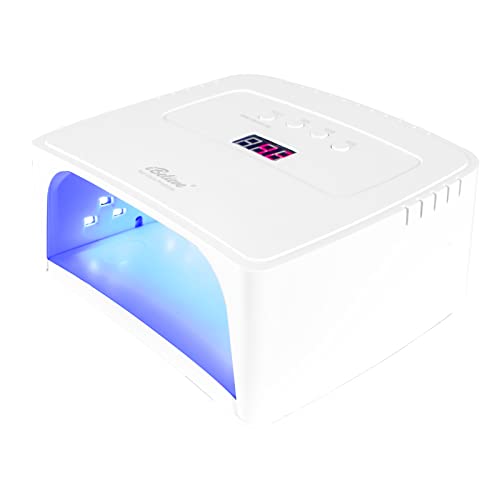 Pretfy 168W UV LED Lampe à Ongles Gel à Séchage Rapide et Capteur Intelligent Configuration à 4 Minuteries Gel à Ongles LCD Durcissement Salon d'Ongle Cover