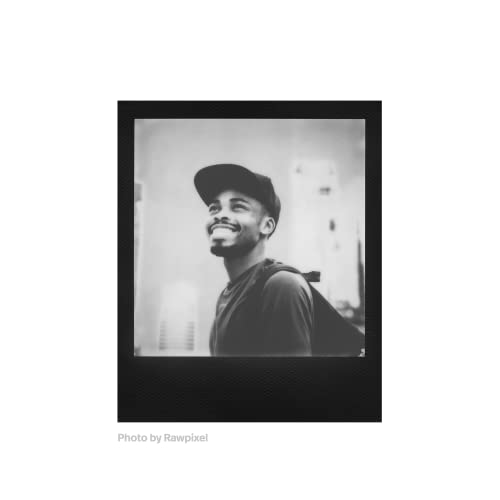 Image of Polaroid B&W Film for I-Type, Black Frame Edition (6033) (8 Photos)