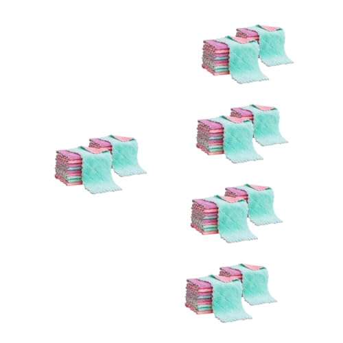 Amosfun 5 Juegos Paño De Cocina Toalla De Papel A Granel Micro Esponja Lavar Platos Rellenar Seco Pañal Hundir Preguntarse Tapete De Cocina Estera Fibra Extrafina 20 Piezas * 5