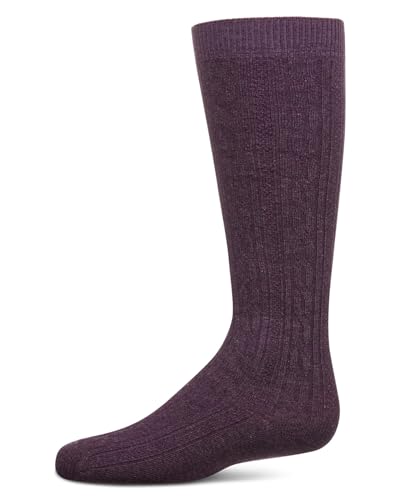 MeMoi Cable Knit Girls Cotton Blend Knee High Socks2