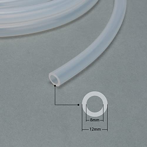 Image of stonylab Silicone Tubing, High Temp Pure Natural Silicone Tube, 7 /16 inch OD 5 /16 inch ID, Highly Elastic and Strong, for Laboratory Use, 20 Feet
