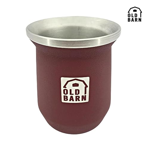 Kit 1 Cuia Térmica Parede Dupla De Alumínio 1 Bomba De Chimarrão Tereré Inox Filtro Redondo 19cm Old