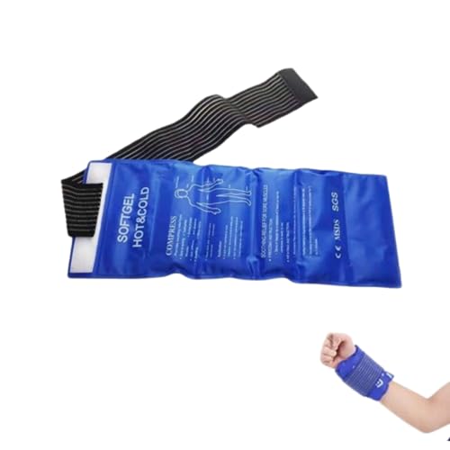 Packs de Gel pour Le Chaud et Le Froid, Compresse de Refroidissement de Qualité Supérieure Avec Bandage, Compresse de Gel pour Les Applications Froides et Chaudes, pour Le Traitement de La Douleur
