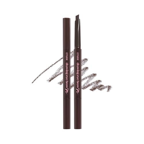 Image of ETUDE Drawing Eye Brow Pro (Dark Brown) Eyebrow Pencil for women, Microblading, Long Lasting, Soft Textured Natural Daily Look, Korean Makeup, Beauty (0.008 Ounce)
