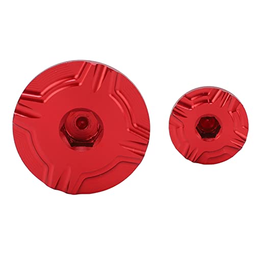 Aramox 2 peças de capas de tanque de motocicleta, tampa de tanque de enchimento de combustível de ól