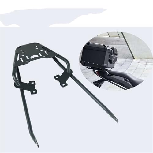 Étagère de Support Top Case Moto en Acier Renforcé Finition Noire Premium