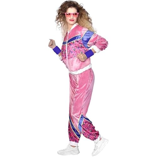 Désguisements rose velours amscan ensemble de jogging doux et extensible