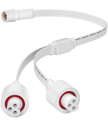 Permanent Outdoor Lights Y-Shaped Extension Cable,IP68 Rated, Compatible with Govee