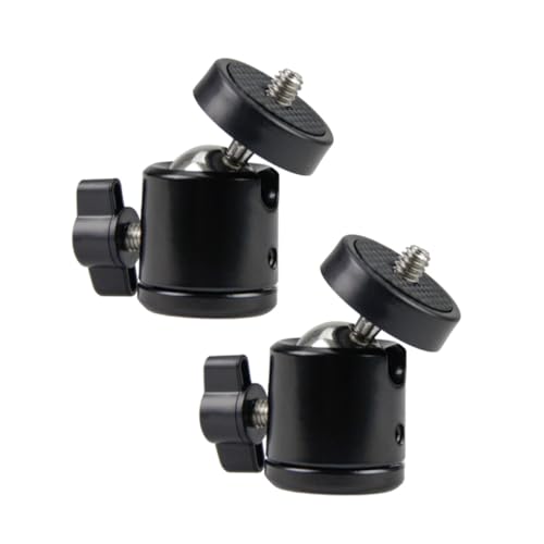 ARTIBETTER 2pcs Aluminum Alloy Spherical Head Ball Tilt Camera Stand for Compact Ball Head SLR Camera
