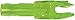12-Pk. Easton Arrows X Nocks, GREEN