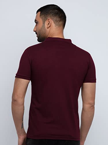Image of Status Quo Men's Polo T-Shirt | Rich Cotton Blend | Slim Fit | All Day Comfort | Contrast Inner Placket | Polo Collar