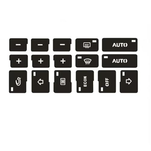 Autocollants bouton climatisation Audi A4 B6 B7 de 2000 à 2004 - 3