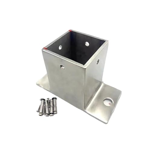 Base de poste de acero inoxidable 130x130mm para terrazas y porches