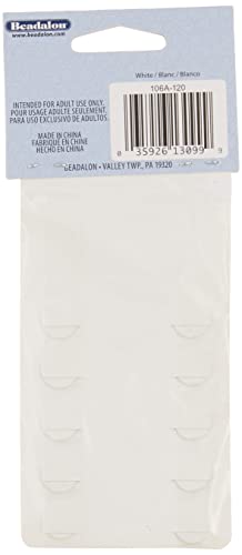 Beadalon Silk Thread, Variety Pack with Pre-Attached Beading Needle: White Color, 5 Pk, Size 2, 4, 6 - Image 2