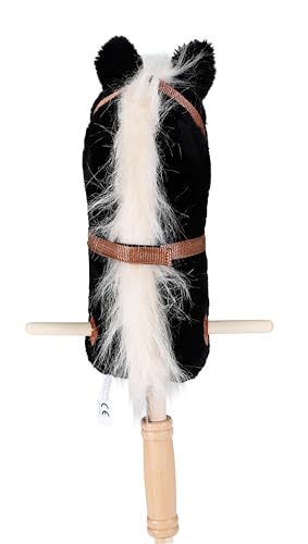 Knorrtoys 40102 - Steckenpferd Blacky, Schwarz, 45 cm