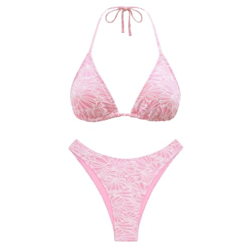 Image of Women's Bikini Sets Crochet Triangle Swimsuits 2 Piece Thong Bathing Suits