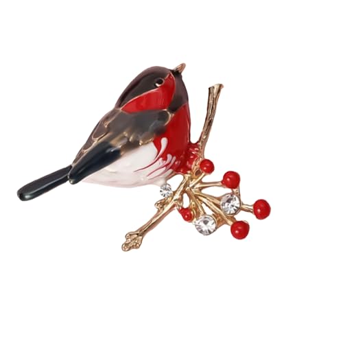 HIXNUG Rotkehlchen-Brosche, Emaille, Kristall, Rotkehlchen-Brosche, Damen-Brosche, Anstecknadeln, Pullover, Schal-Clips, Tierschmuck, Geschenk für Frauen, Metall für 8,50 EUR bei amazon.de Bild: HIXNUG Rotkehlchen-Brosche, Emaille, Kristall, Rotkehlchen-Brosche, Damen-Brosche, Anstecknadeln, Pullover, Schal-Clips, Tierschmuck, Geschenk für Frauen, Metall für 8,50 EUR bei amazon.de