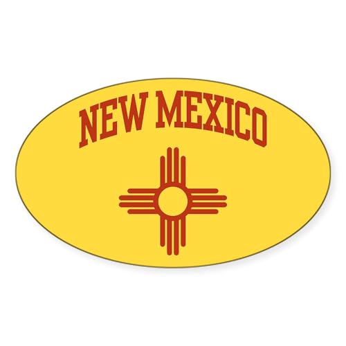 CafePress New Mexico Oval Sticker Oval Car Bumper Sticker