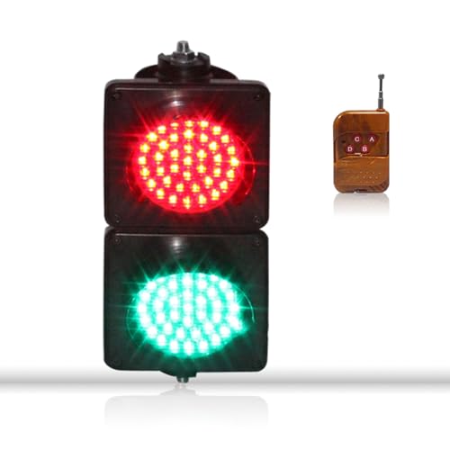 Semáforo rojo/verde de 100 mm con señal LED de parada para control de tráfico exterior 2