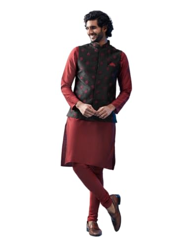 Tenue traditionnelle homme pour éviter les plis en fausse soie noire et col mandarin