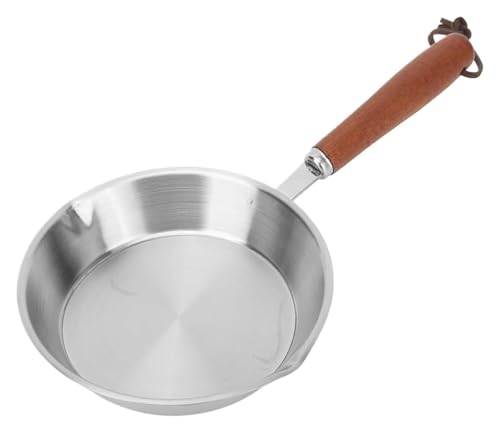 Sartén for huevos fritos Sartén for huevos fritos Sartén de acero inoxidable de 12 cm/16 cm Sartén antiadherente for huevos Sartén for el hogar Restaurante Cocina de inducción Sartén for freír huevos(
