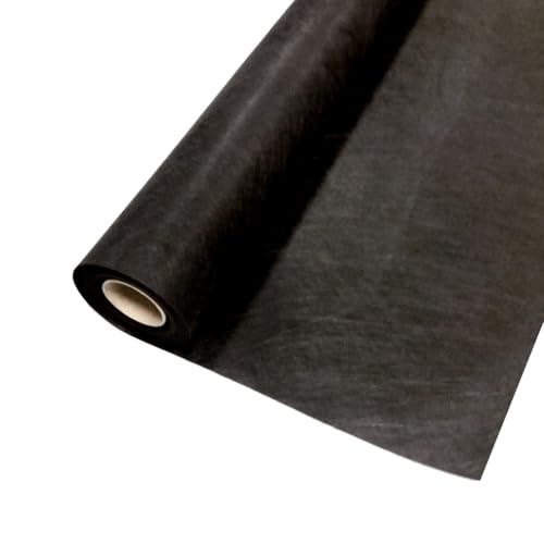 Geotessile tessuto non tessuto 80 g/m² – polipropilene non tessuto – 1 m × 25 m – nero – filtro permeabile all'acqua, tessuto non tessuto di separazione e drenaggio – stabilizzazione per giardino